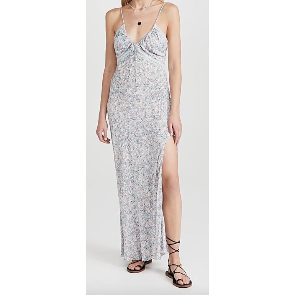 FREE PEOPLE Intimately All I Wanted Maxi Slip Dress Floral, size medium, NWT
